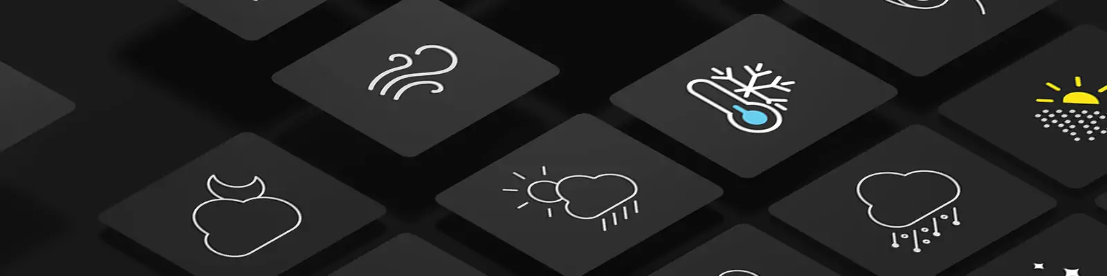 手绘简约线条天气预报标志图标插图ai矢量设计素材模版llustration