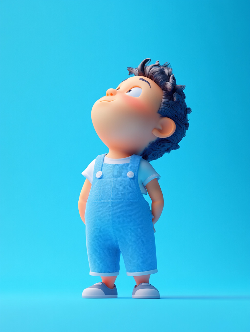 Midjourney - 3D立体卡通男孩迪士尼人物形象插图海报midjourney关键词咒语 动漫卡通-Ai宇宙吧-