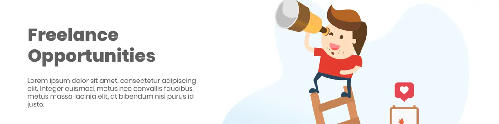 手绘可爱卡通人物商务插图ai矢量设计素材模版Ilustration