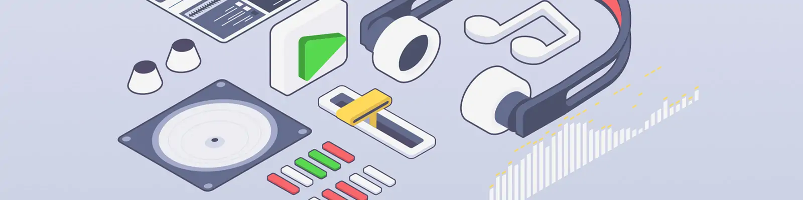 手绘音乐视频游戏VR电子产品插图ai矢量设计素材模版Ilustration