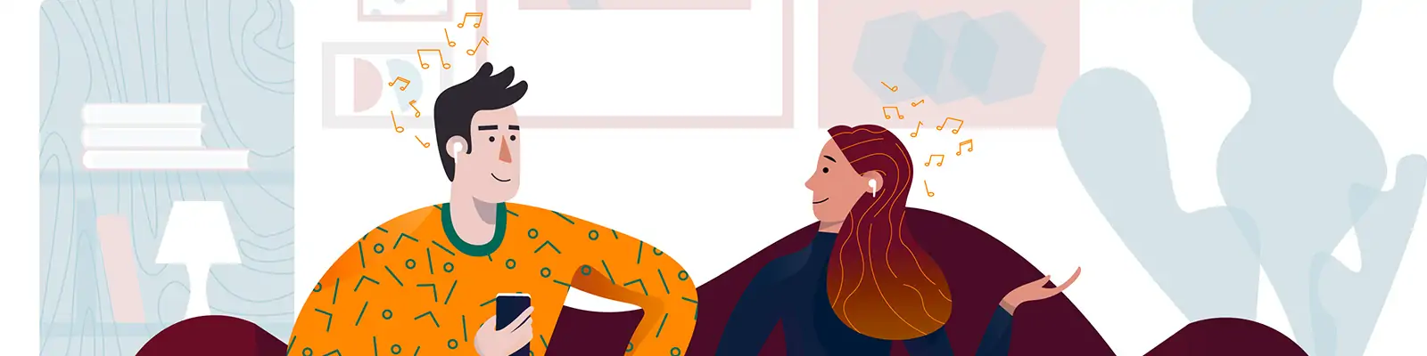 手绘卡通人物工作生活运动场景插图ai矢量设计素材模版Ilustration