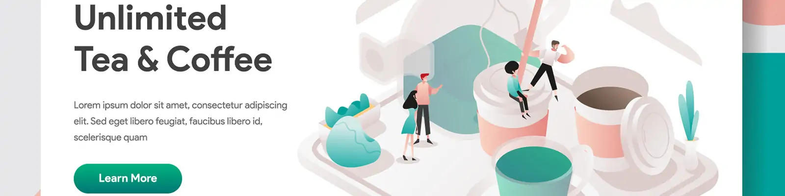 手绘卡通立体共享办公室空间场景插图矢量设计素材模版llustration