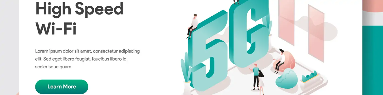 手绘立体共享办公室空间场景插图ai矢量设计素材模版llustration