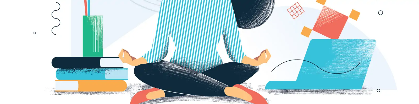 手绘商务卡通人物工作数据会议插图ai矢量设计素材模版llustration