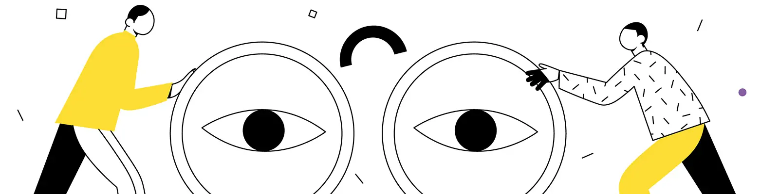 手绘简约卡通线条人物抽象插图海报ai矢量设计素材模版llustration