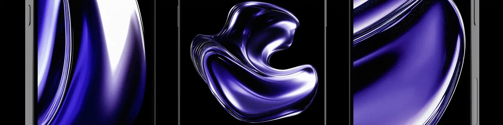 3D立体紫色流动液体抽象艺术图形封面海报背景figma设计素材模版