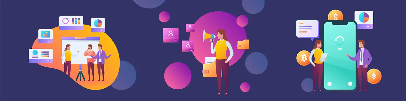 手绘商务企业人物登录页面插图ai矢量设计素材模版llustration