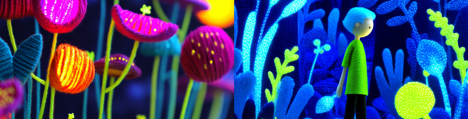 创意闪闪发光宇宙森林男孩刺猬毛线场景儿童读物插图海报midjourney风格种子关键词咒语