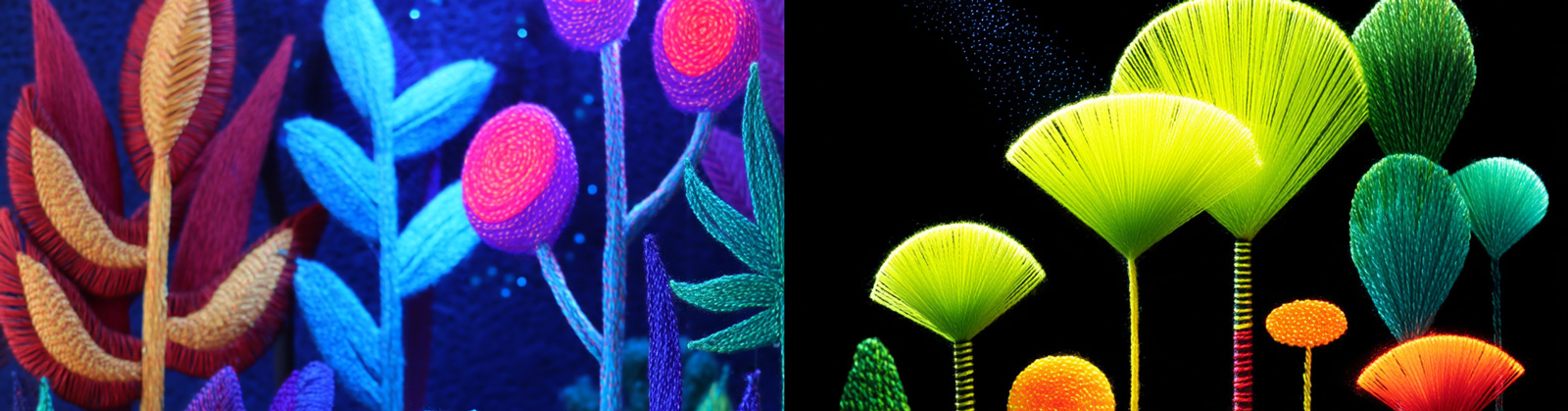 创意闪闪发光宇宙森林男孩刺猬场景针织刺绣毛线儿童读物插图海报midjourney风格种子关键词咒语