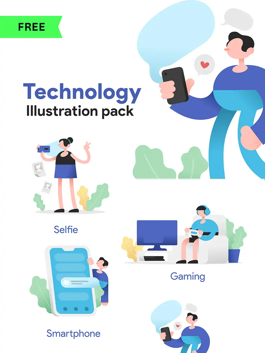 Midjourney - 手绘商务卡通人物工作游戏插图ai矢量设计素材模版llustration Illustrations矢量-Ai宇宙吧-
