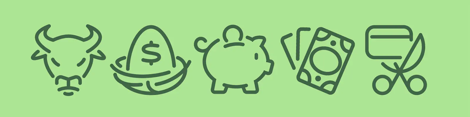 手绘简约线条金融经济理财图标插图ai矢量设计素材模版Ilustration