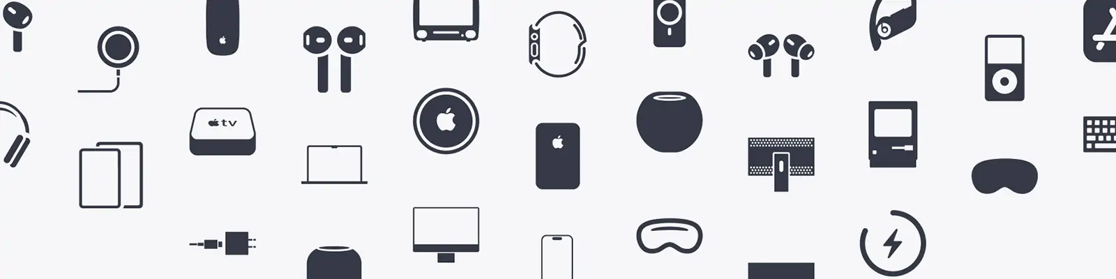 手绘简约线条苹果设备图标插图ai矢量设计素材模版Ilustration