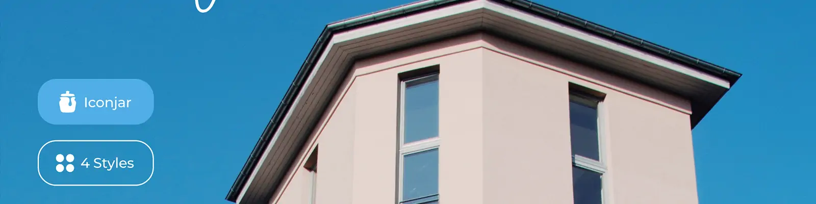 手绘简约线条建筑轮廓图标插图ai矢量设计素材模版Ilustration