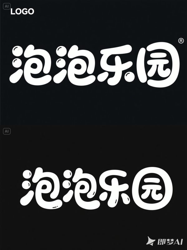 圆形可爱卡通气泡儿童乐园游乐园海报字体设计素材-即梦ai关键词描述咒语-Ai宇宙吧-