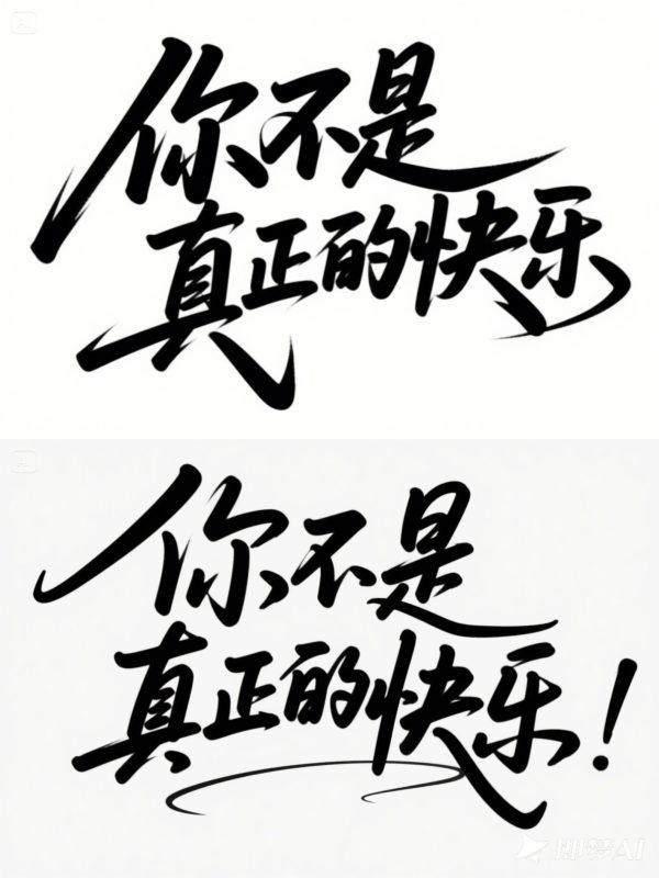文艺青年情感短剧电影短视频手写艺术体海报字体设计素材-即梦ai关键词描述咒语-Ai宇宙吧-