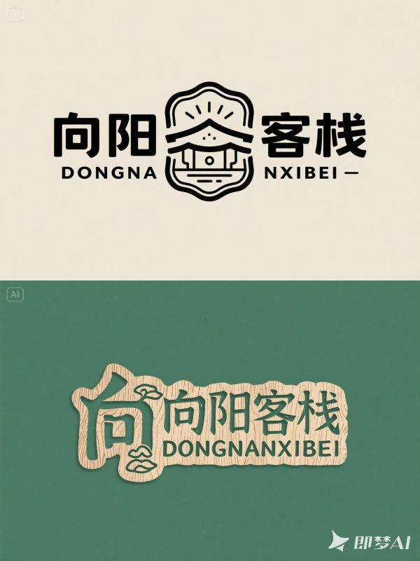 小清新民宿酒店客栈艺术海报字体设计素材-即梦ai关键词描述咒语-Ai宇宙吧-
