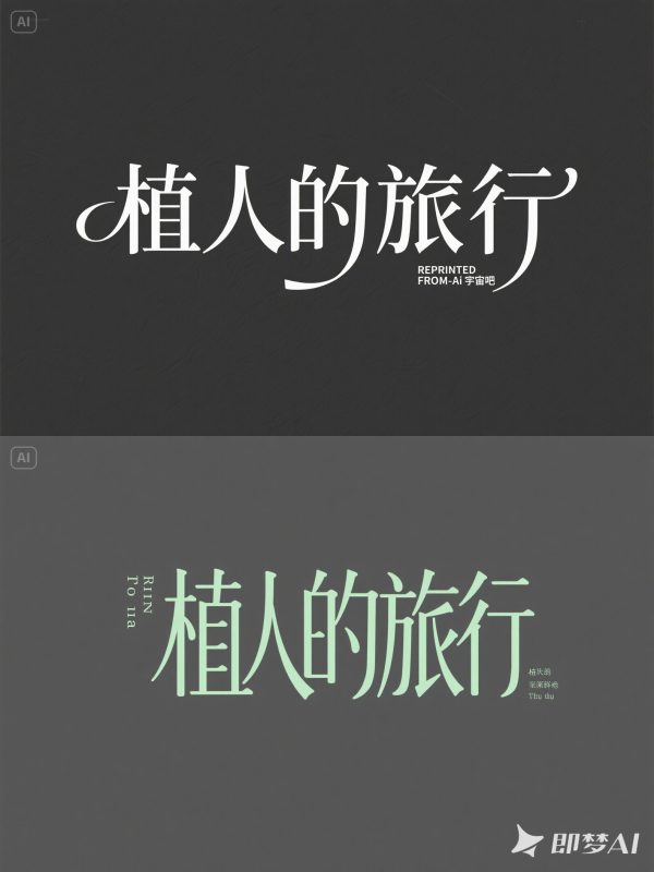 简约文艺线条旅行综艺书籍封面海报字体设计素材-即梦ai关键词描述咒语-Ai宇宙吧-