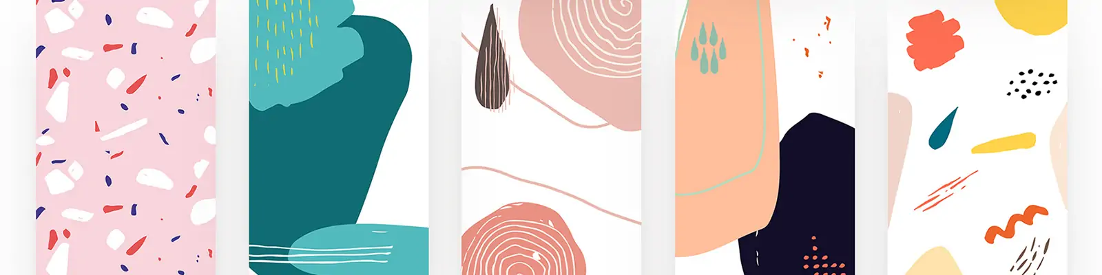 手绘抽象艺术图形纹理图案封面海报背景ai矢量设计素材模版illustrations