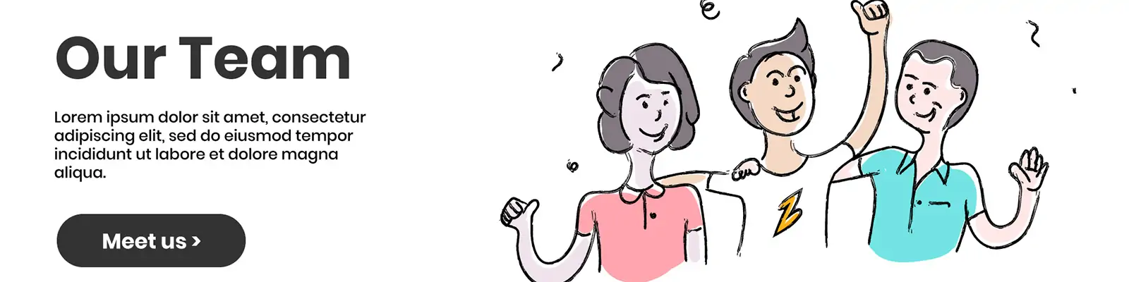 手绘趣味可爱卡通人物创业插图海报ai矢量设计素材模版illustrations