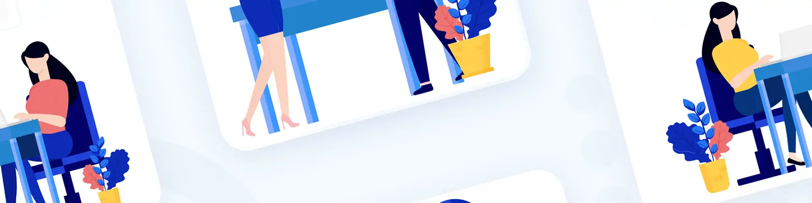 手绘商务卡通人物工作办公元素插图海报ai矢量设计素材模版illustrations