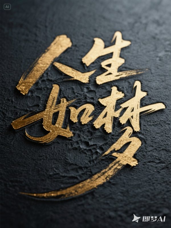 金色烫金古装电视剧电影短视频书籍封面艺术字海报字体设计素材-即梦ai关键词描述咒语-Ai宇宙吧-