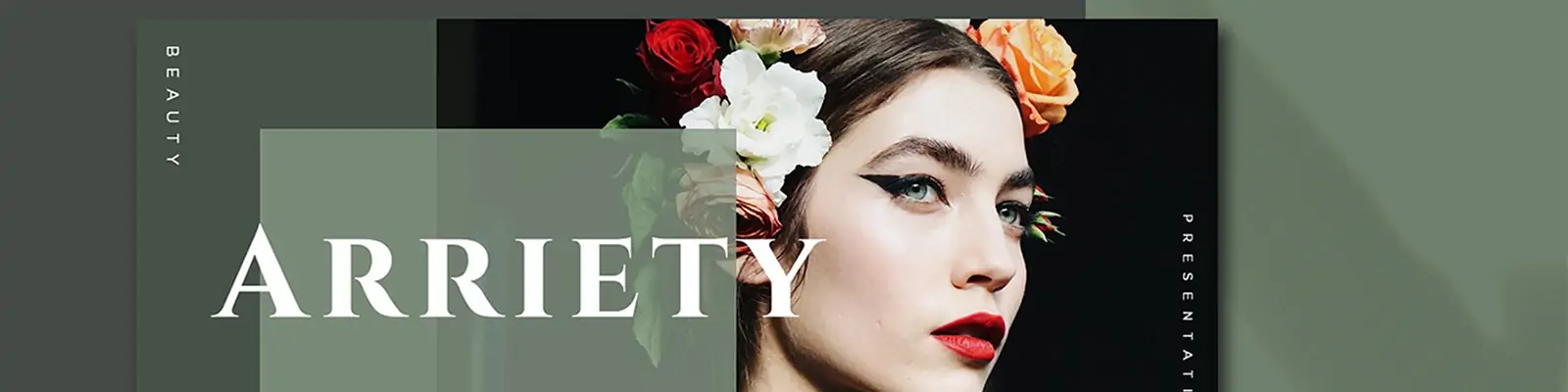 时尚潮流美女模特服装品牌宣传展示PPT演示文稿模版