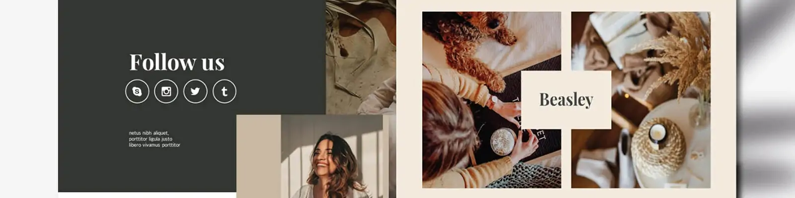 时尚简约家居品牌宣传展示PPT演示文稿模版