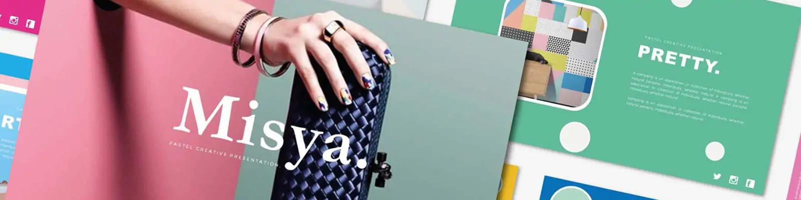 时尚彩色潮流品牌LOGO设计企业商标VI设计演示提案PPT模版