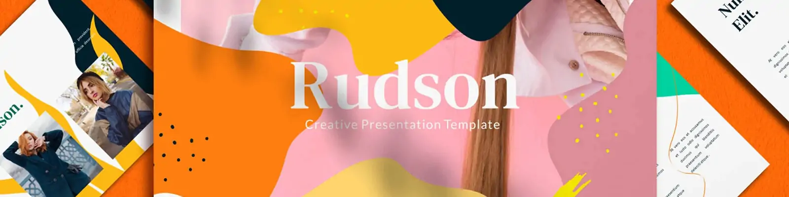 时尚彩色潮流品牌LOGO设计企业商标VI设计演示提案艺术图形PPT模版