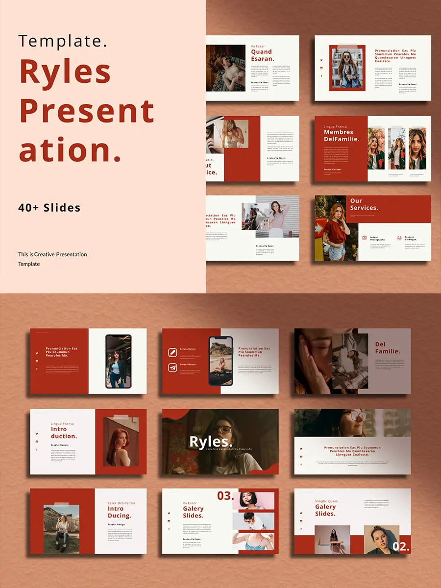 时尚商务简约企业品牌数据营销宣传汇报总结PPT素材模版-Ai宇宙吧-