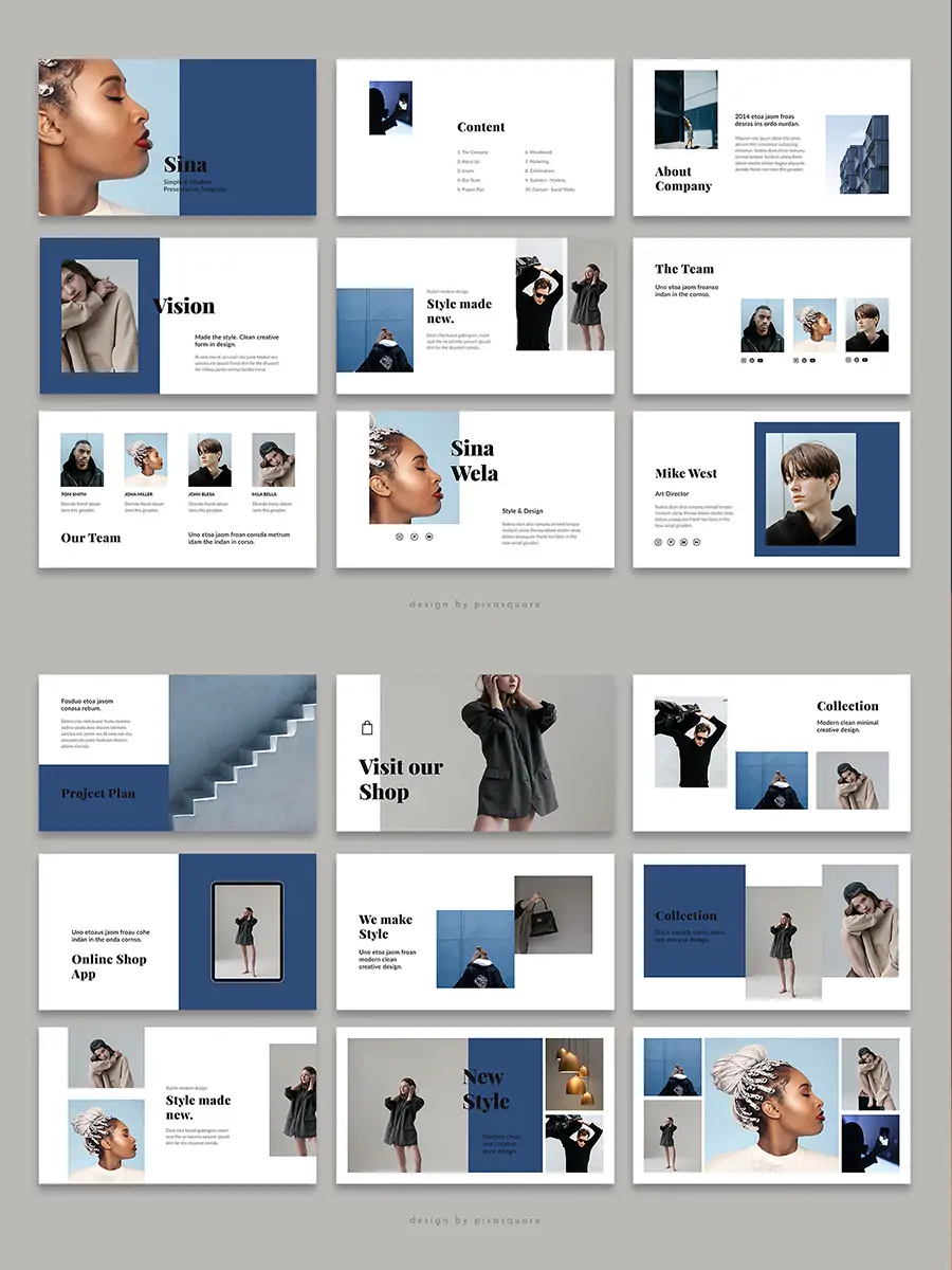 商务简约企业品牌数据营销宣传汇报总结PPT素材模版-Ai宇宙吧-