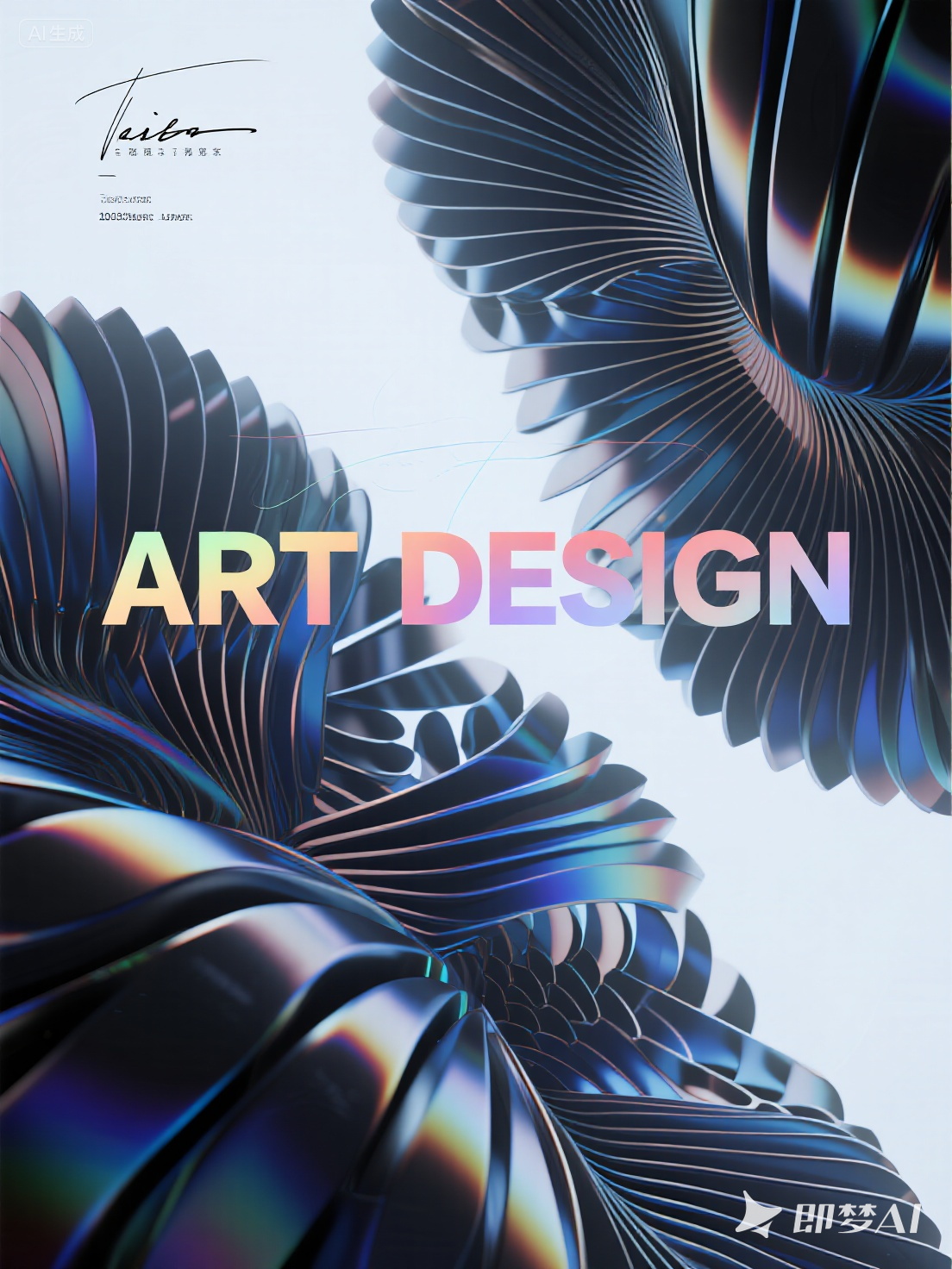 Midjourney - 创意潮流鳞形点波纹抽象艺术图形封面壁纸海报背景-即梦ai关键词描述咒语 即梦Ai-Ai宇宙吧-