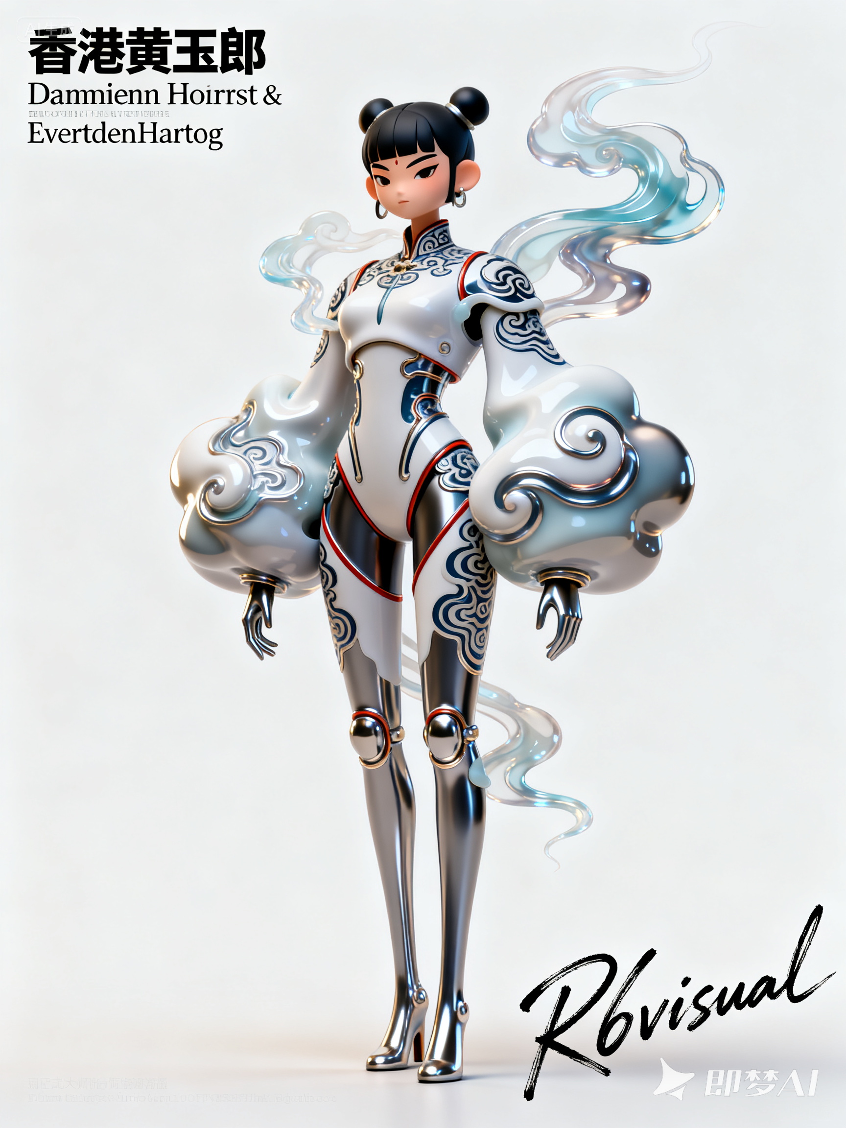 Midjourney - 中国风香港黄玉郎潮玩盲盒立体人物模型-即梦ai关键词描述咒语 即梦Ai-Ai宇宙吧-