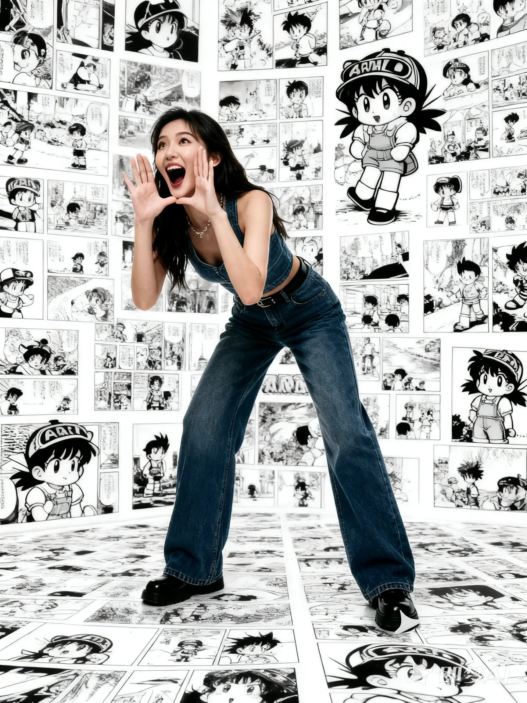 创意漫画女生cosplay角色人物二次元海报-即梦ai关键词描述咒语-Ai宇宙吧-