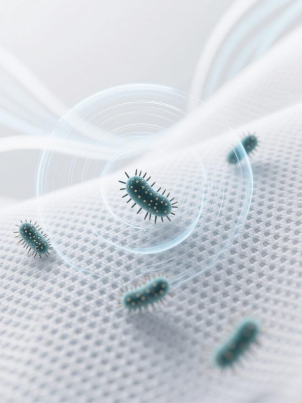 科技感专业抗菌面料布料产品特写摄影海报-即梦ai关键词描述咒语-Ai宇宙吧-