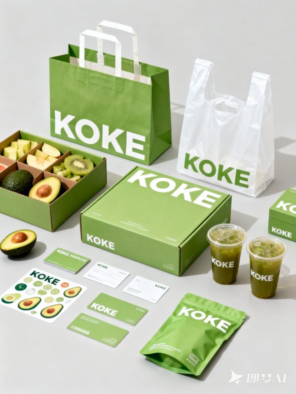 高端水果果切果汁饮料品牌礼盒手提袋产品VI提案样机海报-即梦ai关键词描述咒语-Ai宇宙吧-