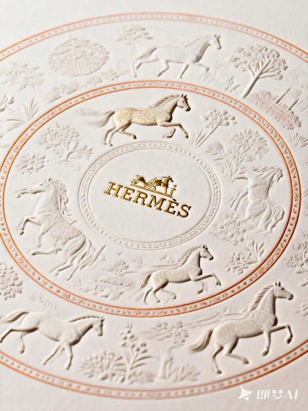 创意爱马仕春夏秋冬艺术美学精致纹理图案海报-即梦ai关键词描述咒语-Ai宇宙吧-