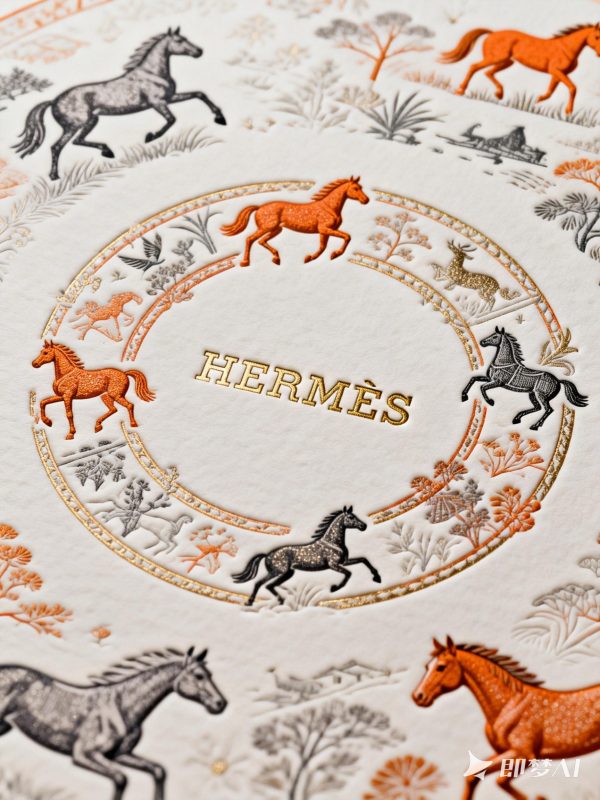 创意爱马仕春夏秋冬艺术美学精致纹理图案海报-即梦ai关键词描述咒语-Ai宇宙吧-