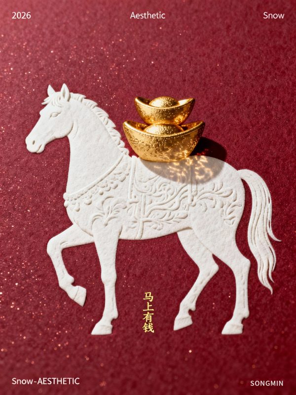 2026马年LV品牌新年元旦马上有钱马轮廓花纹图案祝福海报-即梦ai关键词描述咒语-Ai宇宙吧-