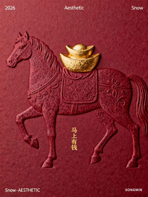 2026马年LV品牌新年元旦马上有钱马轮廓花纹图案祝福海报-即梦ai关键词描述咒语-Ai宇宙吧-