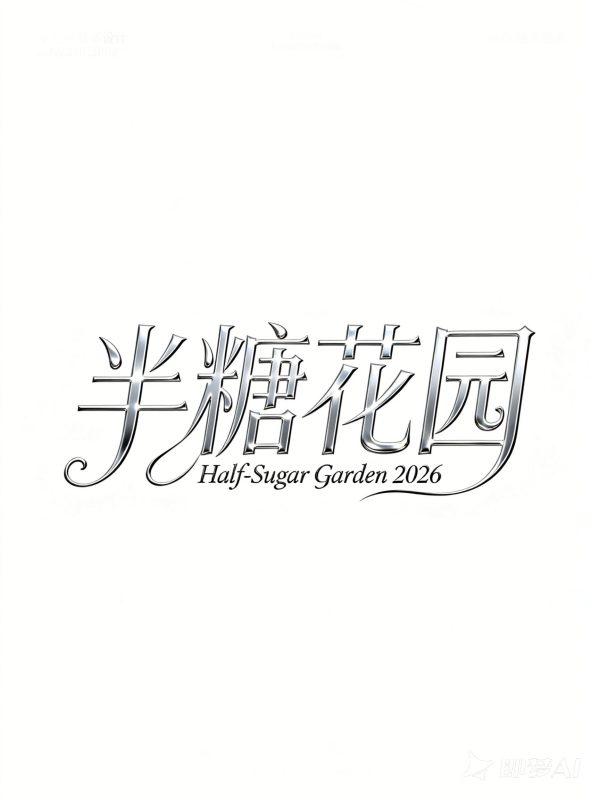 花体艺术情感短剧短视频电影封面海报烫印金属质感字体设计素材-即梦ai关键词描述咒语-Ai宇宙吧-