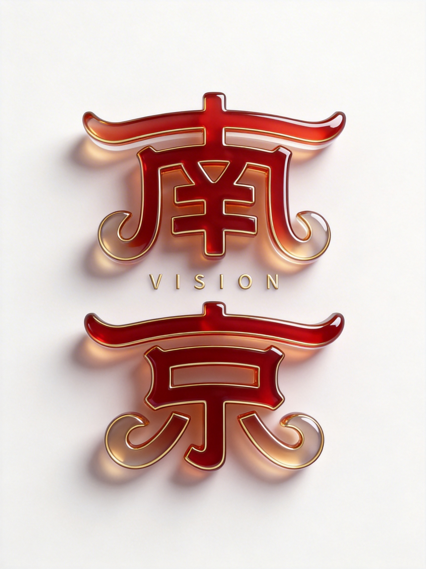 Midjourney - 3D立体莹润通透城市南京文旅宣传海报字体设计素材-即梦ai关键词描述咒语 即梦Ai-Ai宇宙吧-