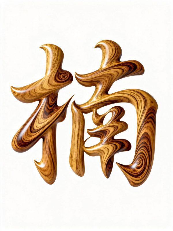 极简艺术金丝楠木楠字木纹材质海报字体设计素材-即梦ai关键词描述咒语-Ai宇宙吧-