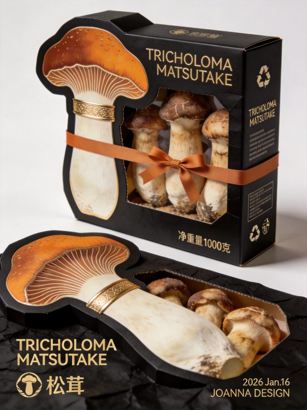 3D立体高档松茸产品包装广告海报-即梦ai关键词描述咒语-Ai宇宙吧-