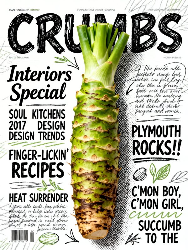 手绘美食蔬菜水果杂志封面海报-即梦ai关键词描述咒语-Ai宇宙吧-