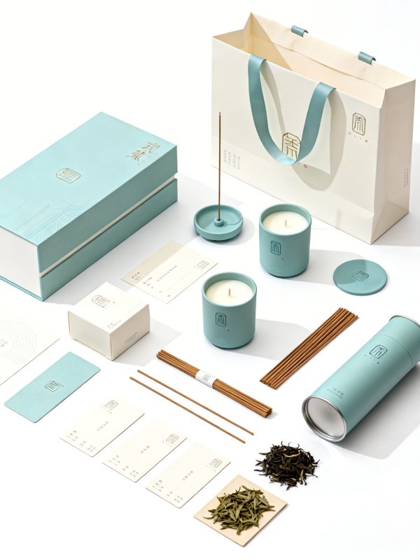 极简主义风格香薰蜡烛品牌包装VI视觉展示海报-即梦ai关键词描述咒语-Ai宇宙吧-
