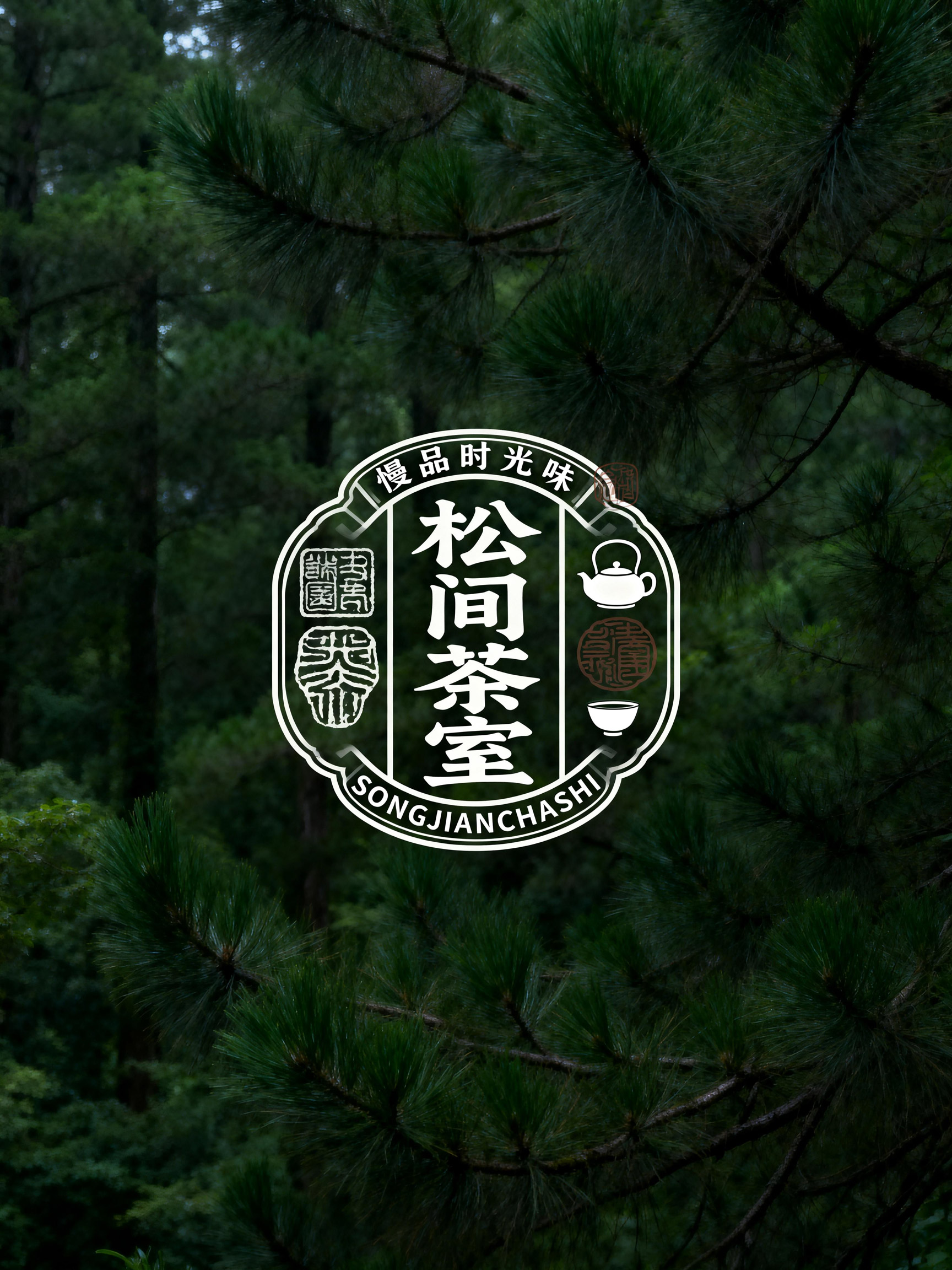 Midjourney - 创意极简禅意复古餐饮茶饮茶室品牌logo设计-即梦ai关键词描述咒语 即梦Ai-Ai宇宙吧-