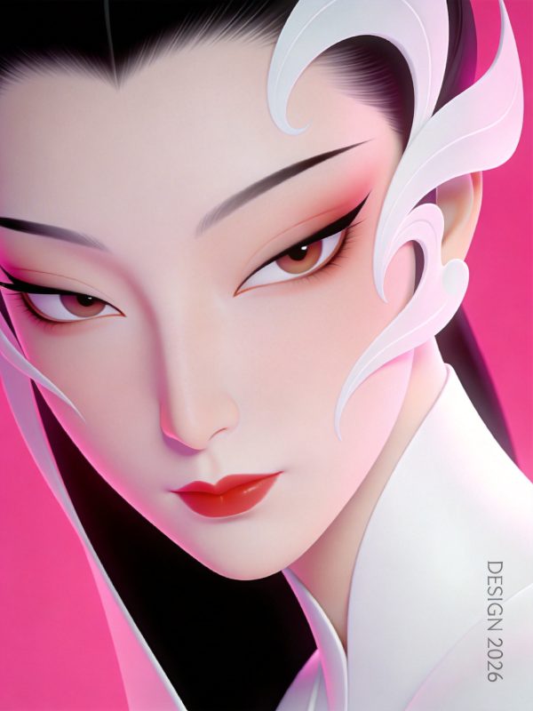 超现实卡通动画风格东方韵味戏曲人物插画海报-即梦ai关键词描述咒语-Ai宇宙吧-