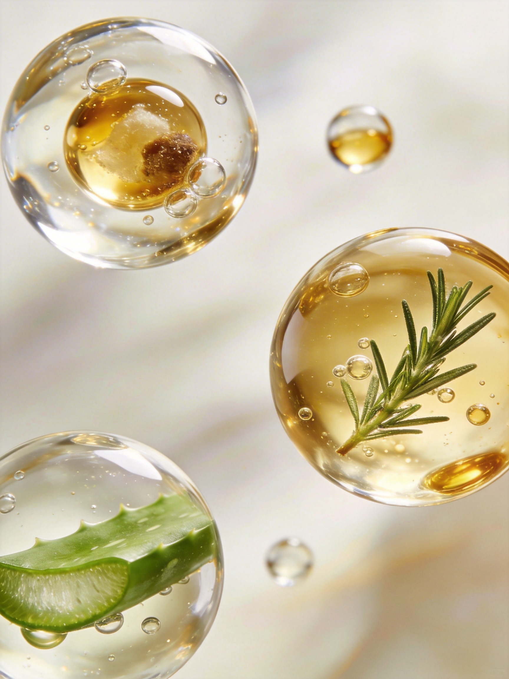 Midjourney - 科技感透明液态球体气泡化妆品护肤品视觉海报背景-即梦ai关键词描述咒语 即梦Ai-Ai宇宙吧-